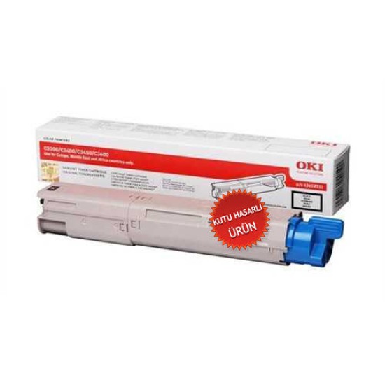 OKI 43459344 Siyah Orjinal Toner - C3300 / C3400 (C) (T8546)