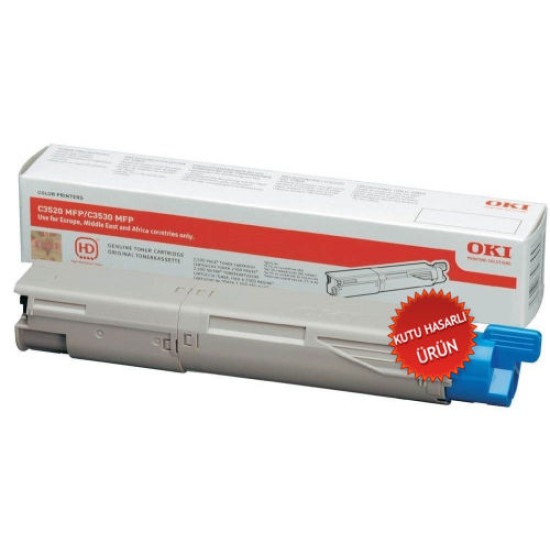 OKI 43459373 Sarı Orjinal Toner - C3500 / C3520 (C) (T8541)