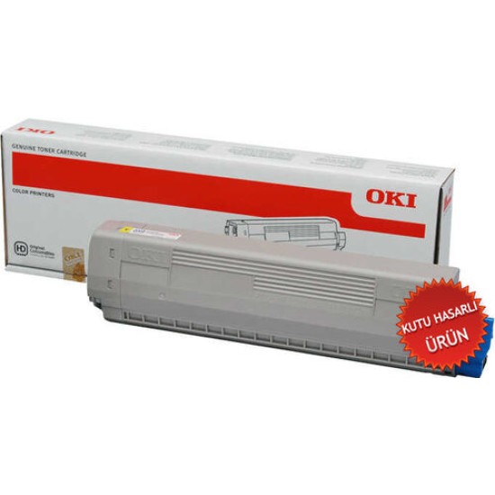 OKI 44844505 Sarı Orjinal Toner - C831 / C841 (C) (T14213)