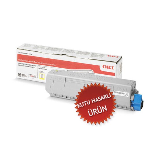 OKI 46471105 Sarı Orjinal Toner - C823 / C833 (C) (T15193)