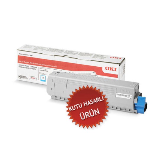 OKI 46471107 Mavi Orjinal Toner - C823 / C833 (C) (T15194)