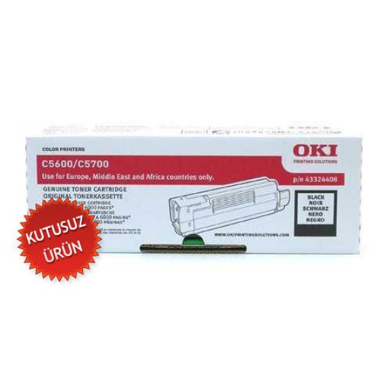 OKI 43324408 Siyah Orjinal Toner - C5600 / C5700 (U) (T9732)