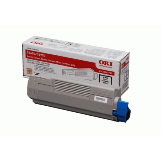 OKI 43865708 Siyah Orjinal Toner - C5650 / C5750 (T12408)