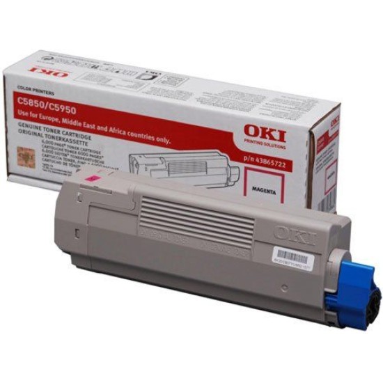 OKI 43865722 Kırmızı Orjinal Toner - C5850 / C5950 (T12190)