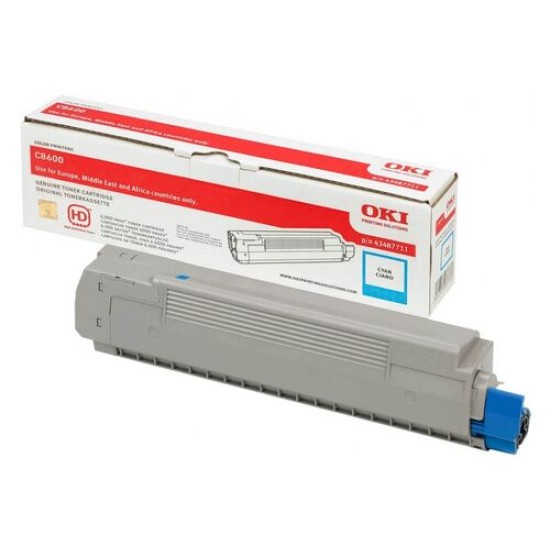 OKI 43487711 Mavi Orjinal Toner - C8600 / C8800 (T12409)