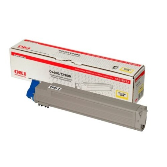 OKI 42918913 Sarı Orjinal Toner - C9600 / C9800 (T12386)