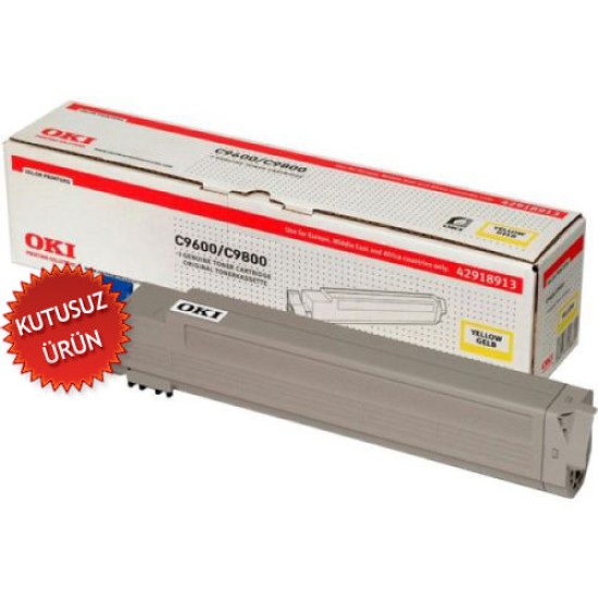 OKI 42918961 Sarı Orjinal Toner - C9600 / C9800 (U) (T10421)