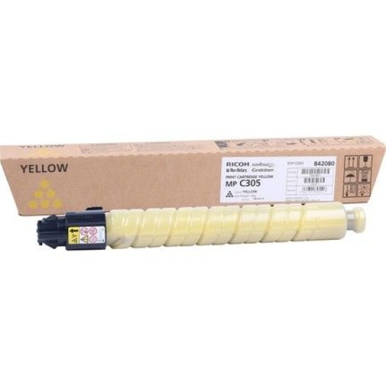 Ricoh MP-C305 Sarı Orjinal Toner (841601) MPC305 / MPC306 (T10702)