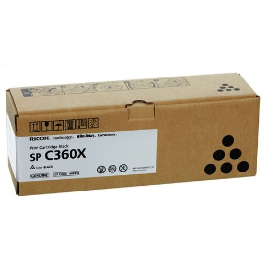 Ricoh SP C361X Siyah Orjinal Toner (408250) (T15390)