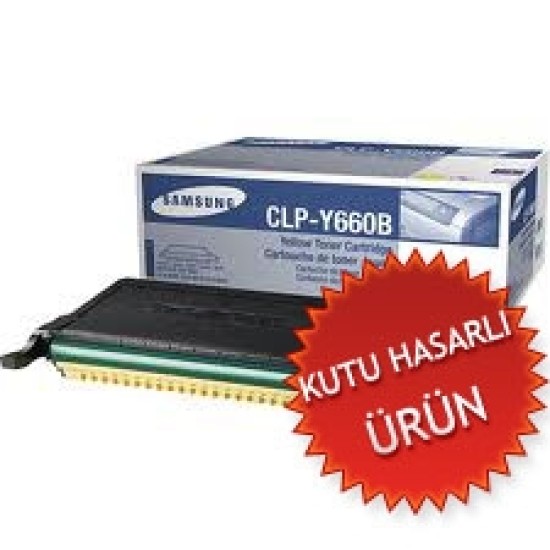 Samsung CLP-Y660B/SEE Sarı Orjinal Toner - CLP-610 / CLP-660 (C) (T3974)