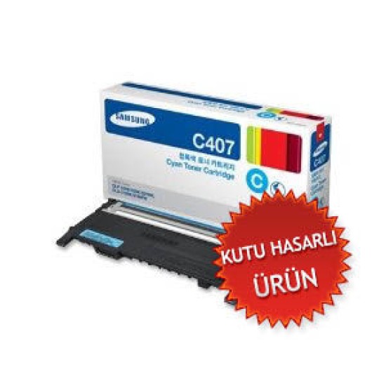 Samsung CLT-C407S/SEE Mavi Orjinal Toner - CLP-320 / CLP-325 (C) (T7923)