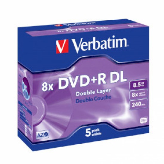 Verbatım CD+R DL 8x 8.5GB 5&#039;li Paket (T17210)