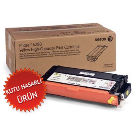 Xerox 106R01402 Sarı Orjinal Toner Yüksek Kapasite - Phaser 6280 (C) (T15315)